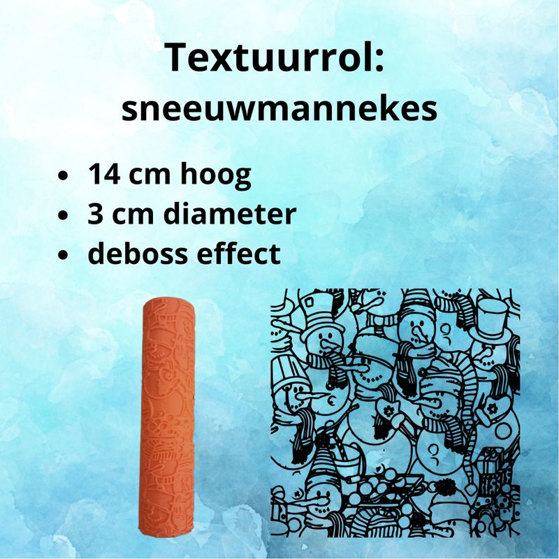 Textuurrol: Sneeuwmannekes