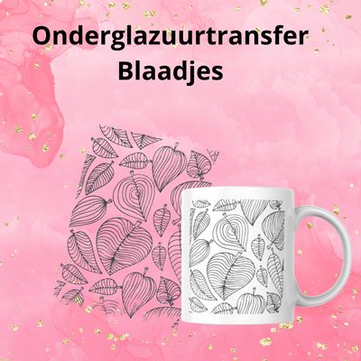 Onderglazuurtransfer A4: Blaadjes Onderglazuurtransfer A4: Blaadjes