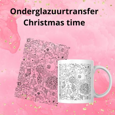Onderglazuurtransfer A4: Christmastime Onderglazuurtransfer A4: Christmastime