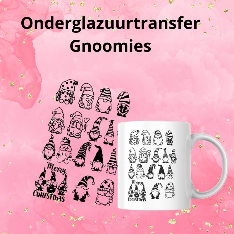 Onderglazuurtransfer A4: Gnoomies Onderglazuurtransfer A4: Gnoomies