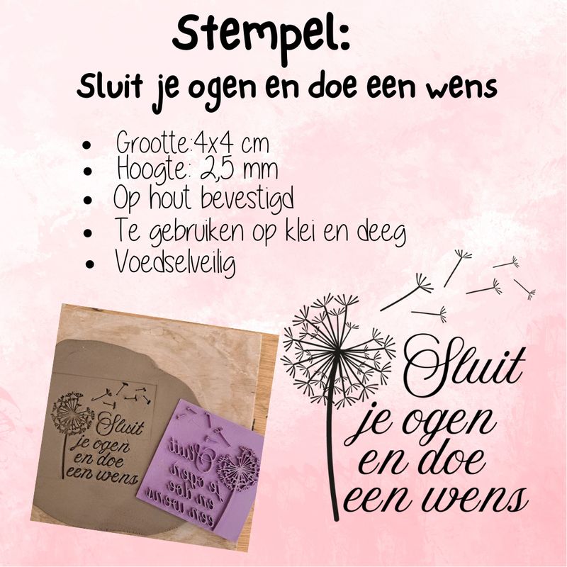 Stempel: sluit je ogen en doe een wens