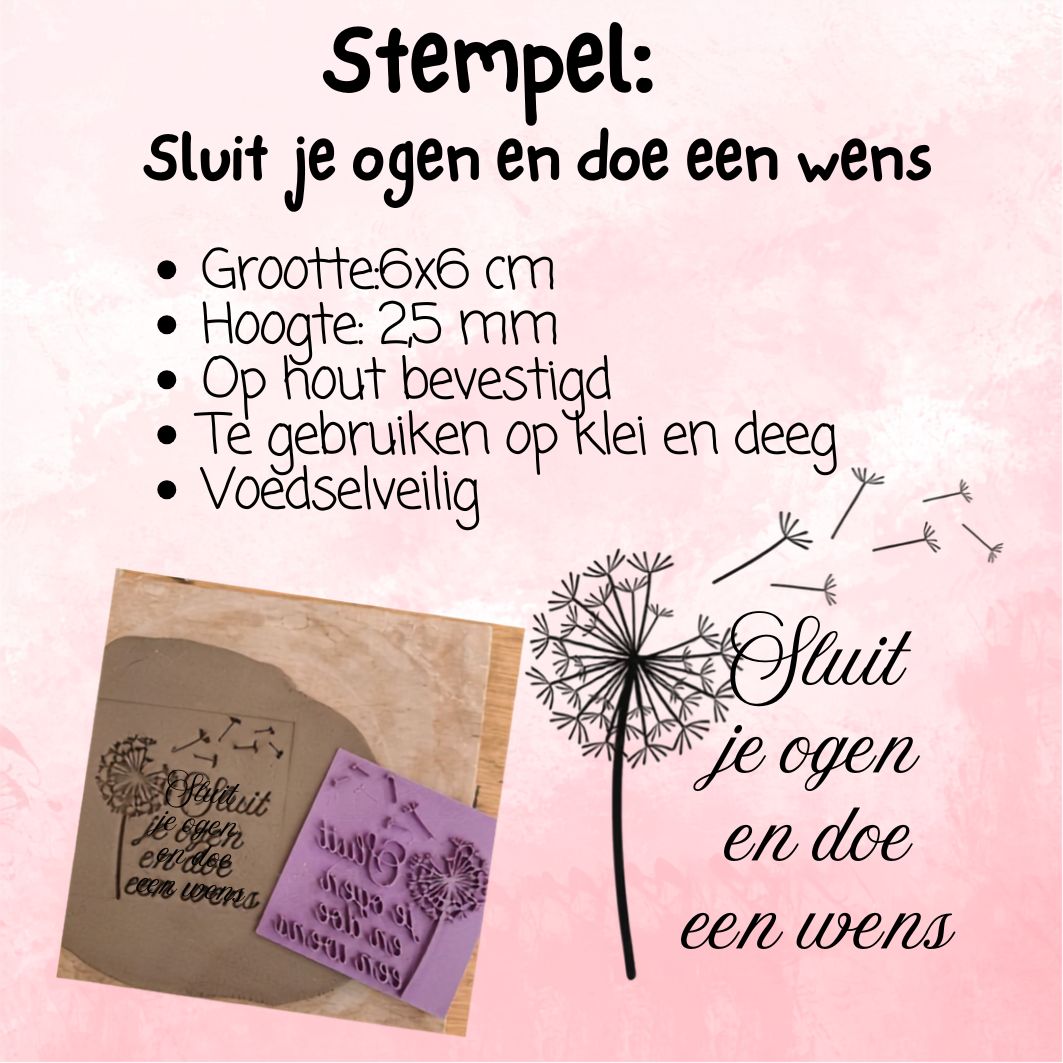 Stempel: sluit je ogen en doe een wens