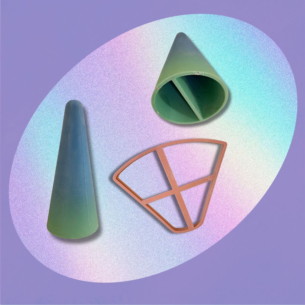 Vorm 3D- Kegel mal