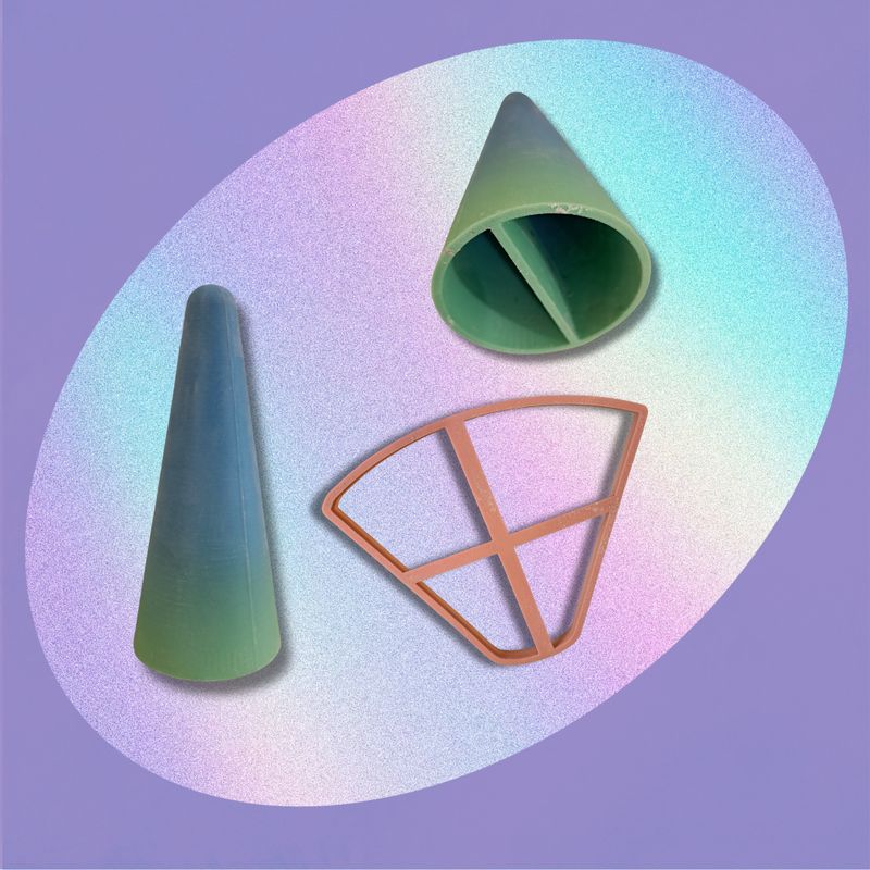 Vorm 3D- Kegel mal