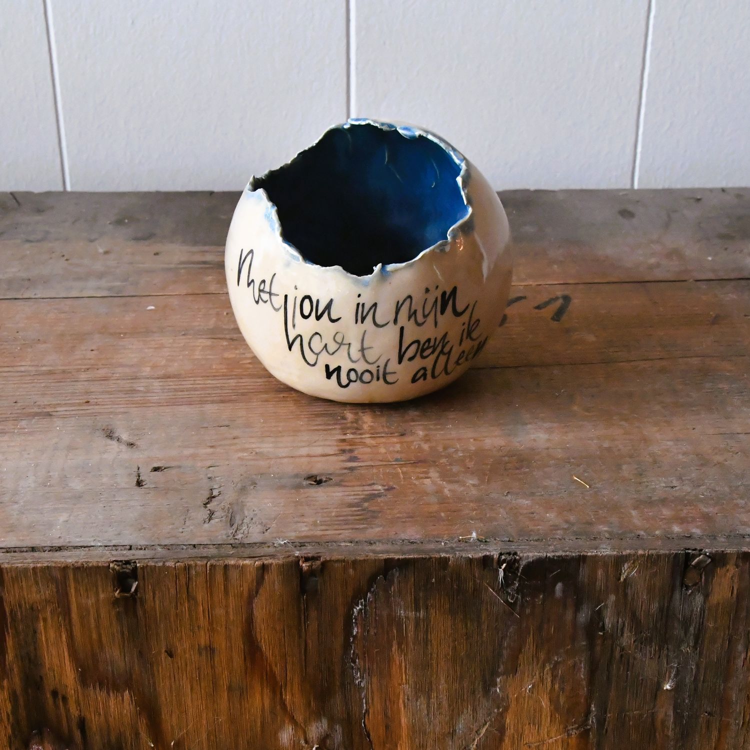 Theelichthouder: Met jou...