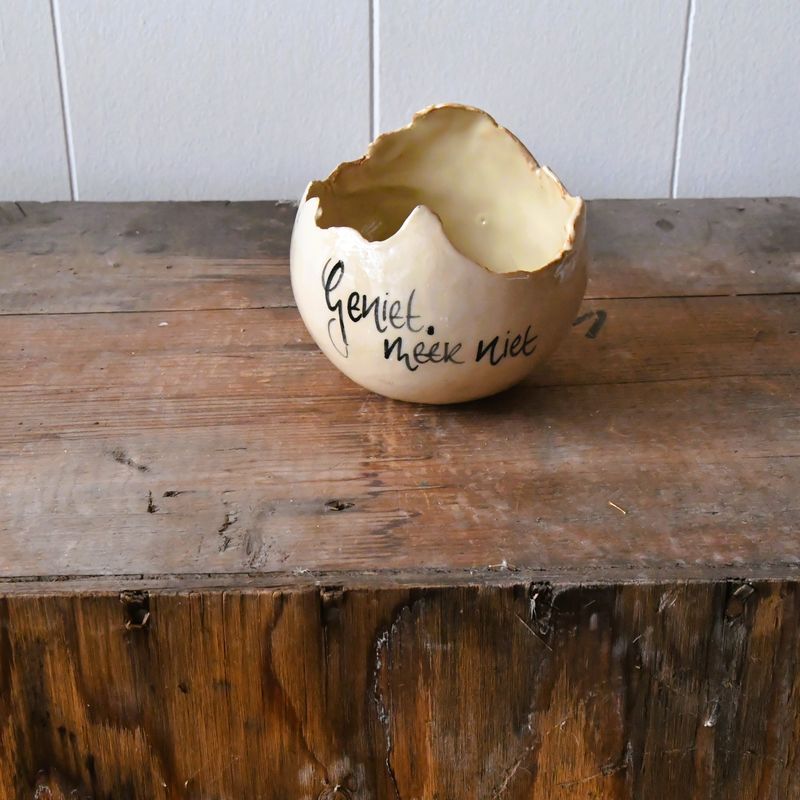 Theelichthouder: Geniet...