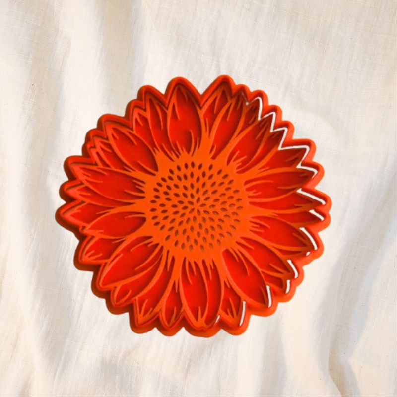 3D‑Geprinte Zonnebloem – Uitsteekvorm voor Keramiek & Klei