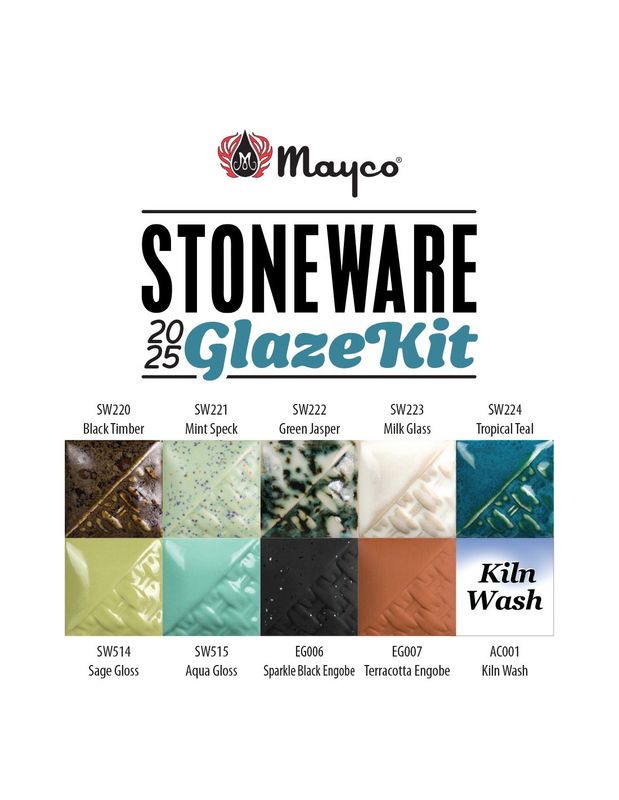 Kit Mayco Stoneware SW2025 10 kleuren 118ml