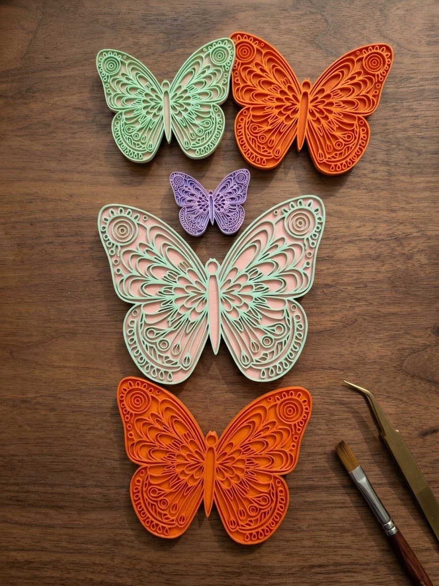 Botanical Butterfly Stamp