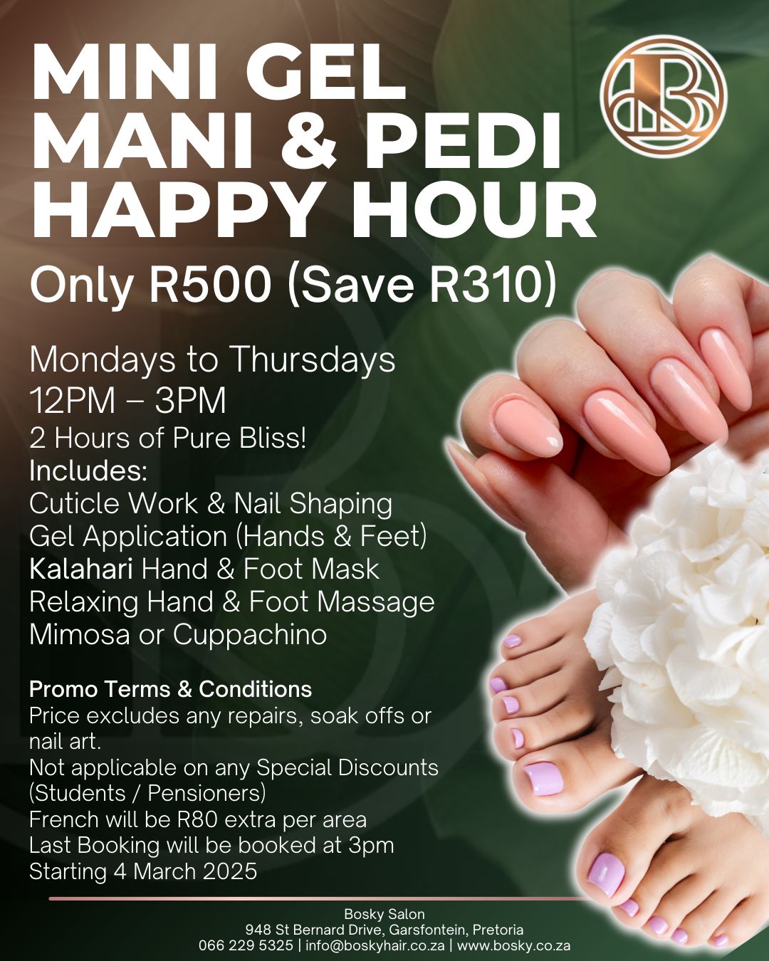 Gel Mini Mani &amp; Pedi Happy Hour