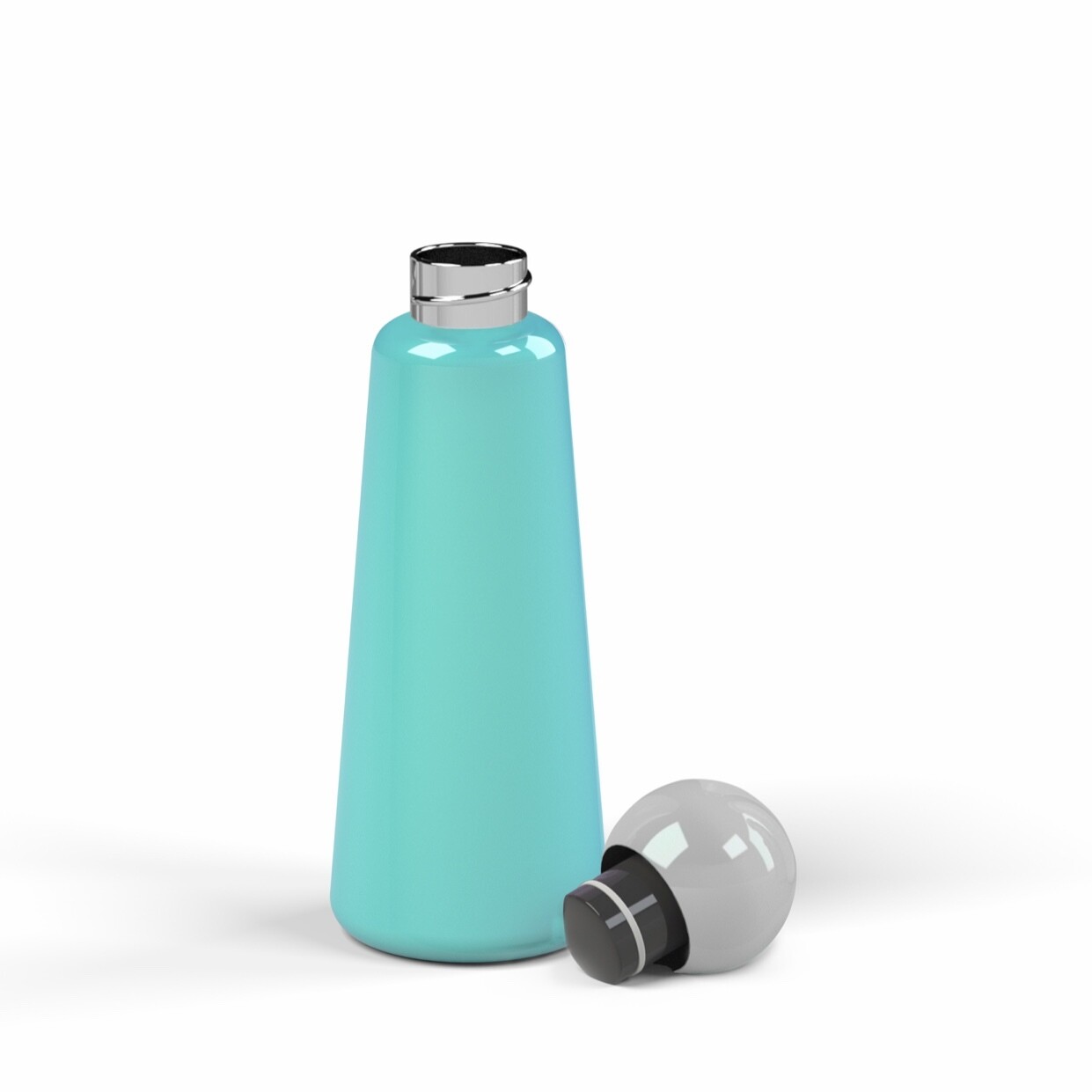 Skittle Bottle - Sky Blue with Light Grey Lid