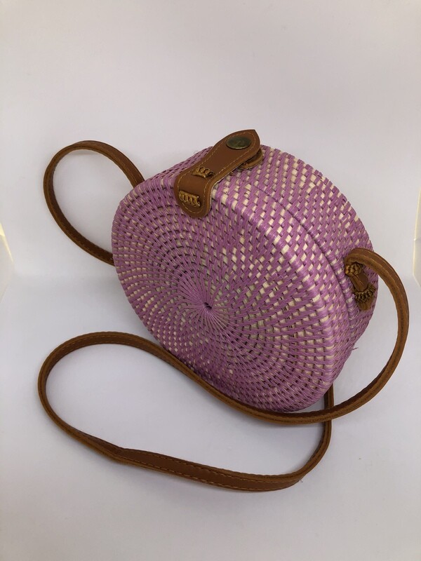 Pillar Box Basket Bag - Pink