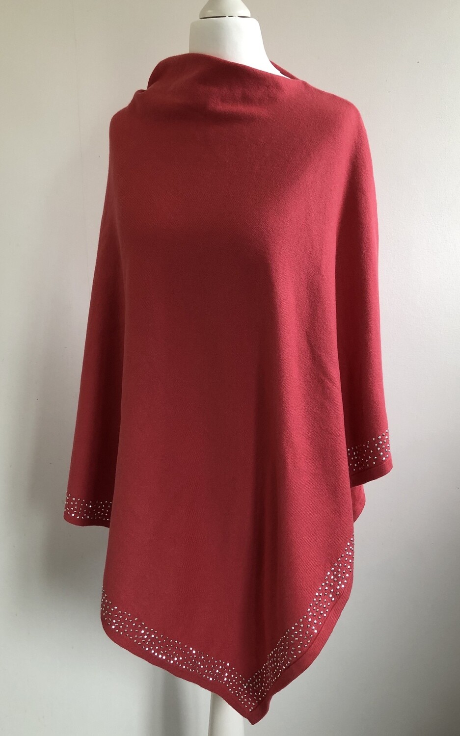 Poncho - Coral
