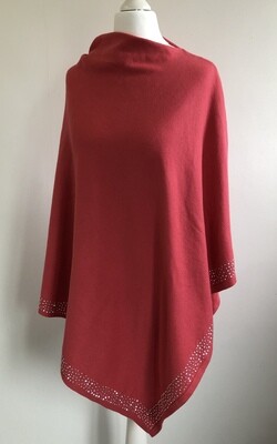 Poncho - Coral
