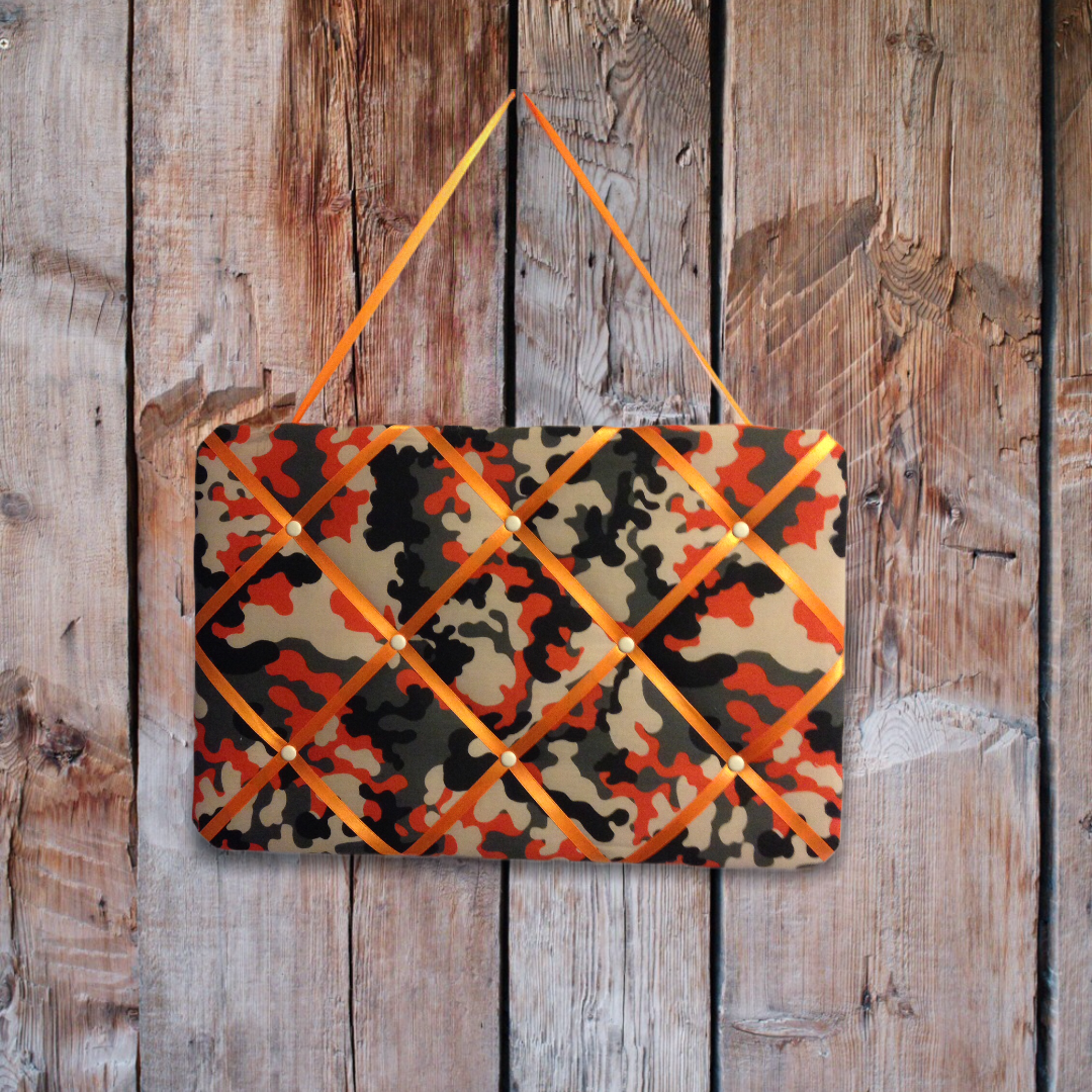 Memo Board - Orange Camoflage