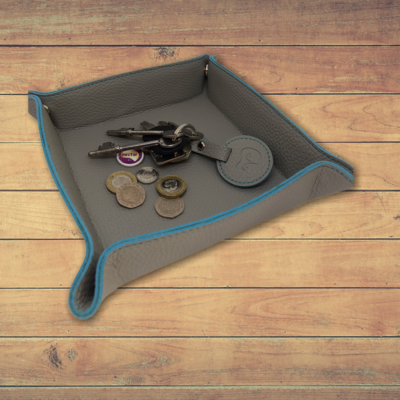Omani Organiser Tray - Grey and Turquoise