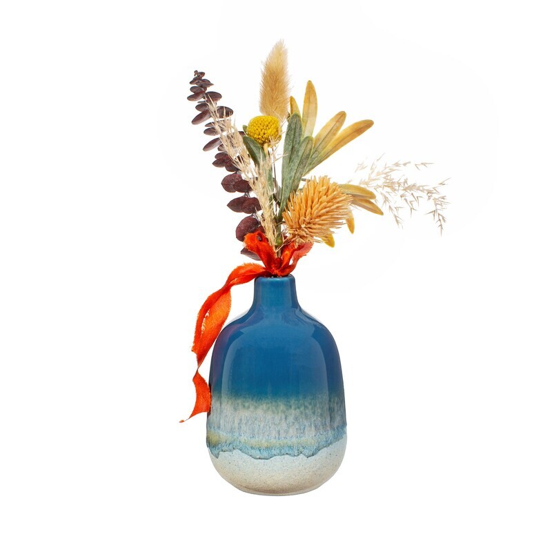 Stoneware Blue Vase