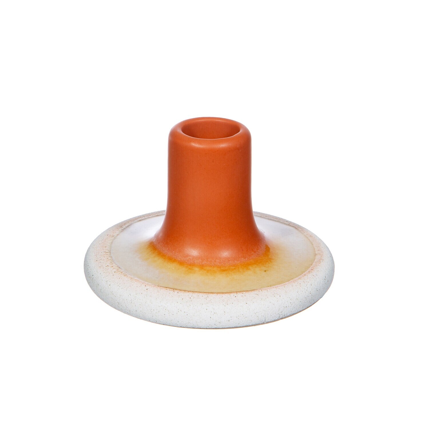 Stoneware Candle Holders - Pair