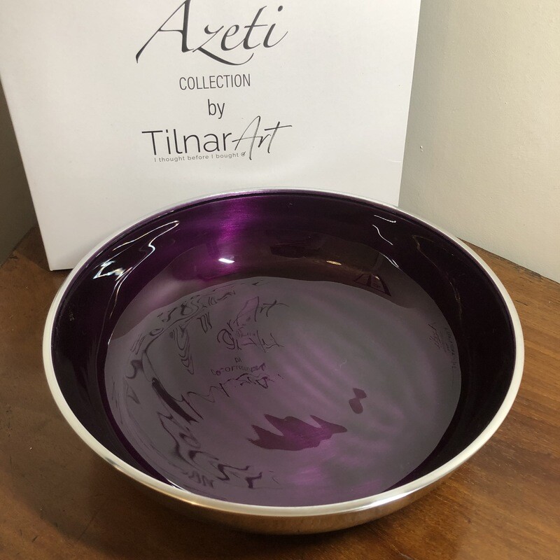 Azeti Enamelled Aluminium Bowl in Purple Azeti Enamelled Aluminium Bowl in Purple