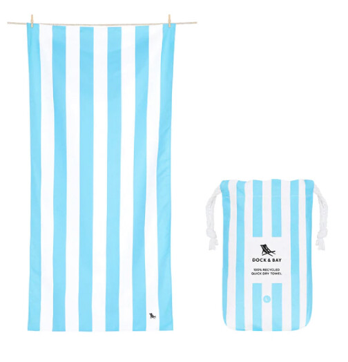 Dock &amp; Bay Cabana Towel -  Tulum Blue -  X-Large