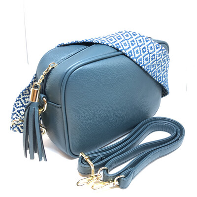 Teal Camera Bag with two straps