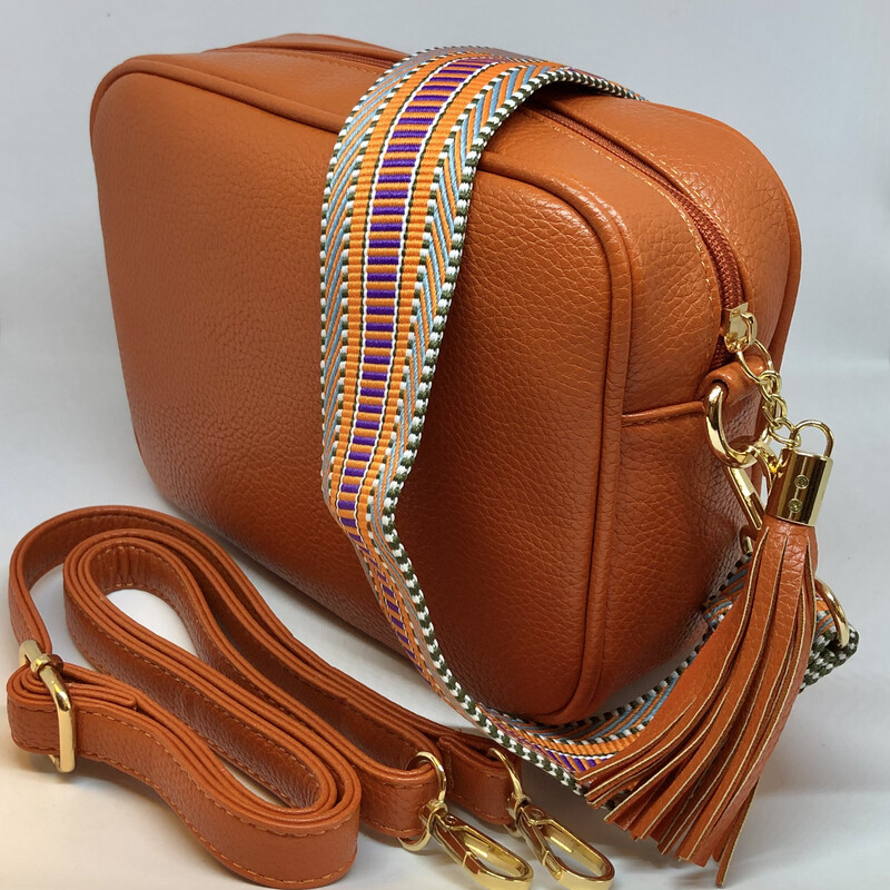Orange Camera Bag with two straps