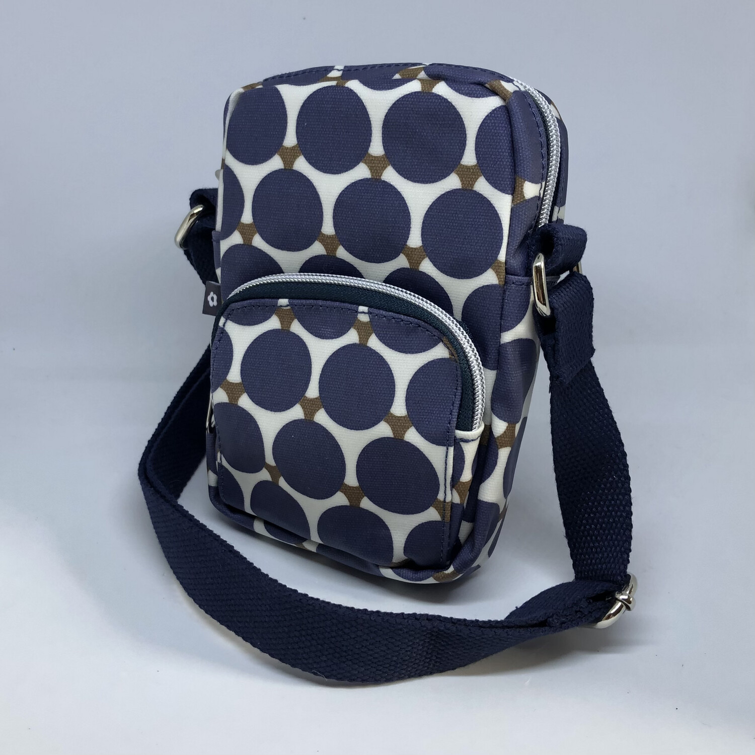 Portobello Blue Oilcloth Mini Crossbody Bag