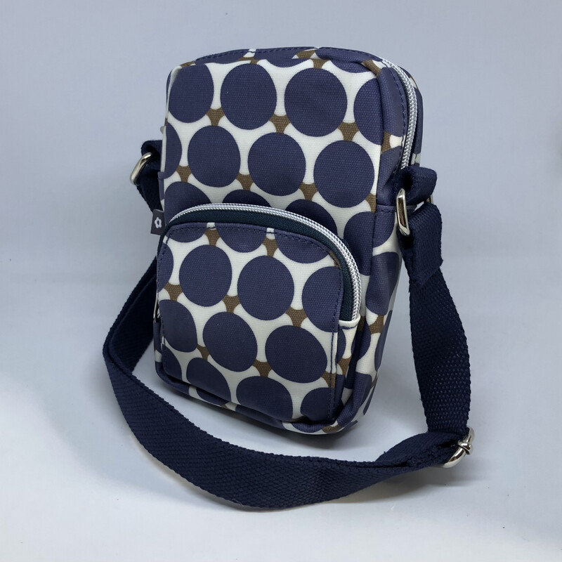 Portobello Blue Oilcloth Mini Crossbody Bag