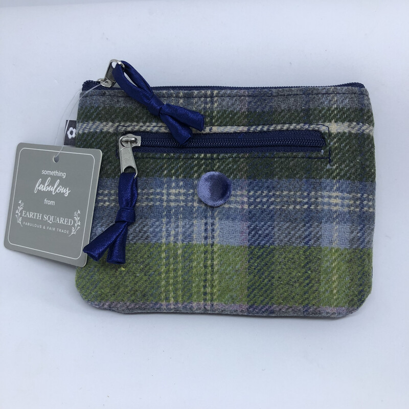Blue Tweed Emily Purse