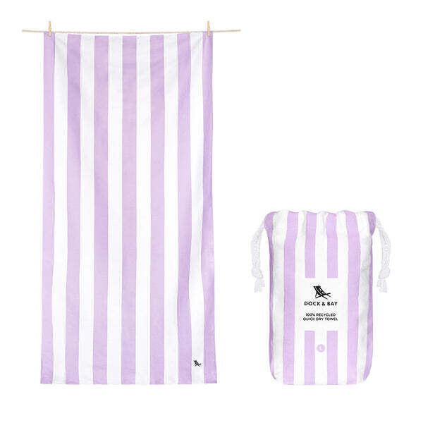 Dock &amp; Bay Cabana Towel - Lombok Lilac - Large