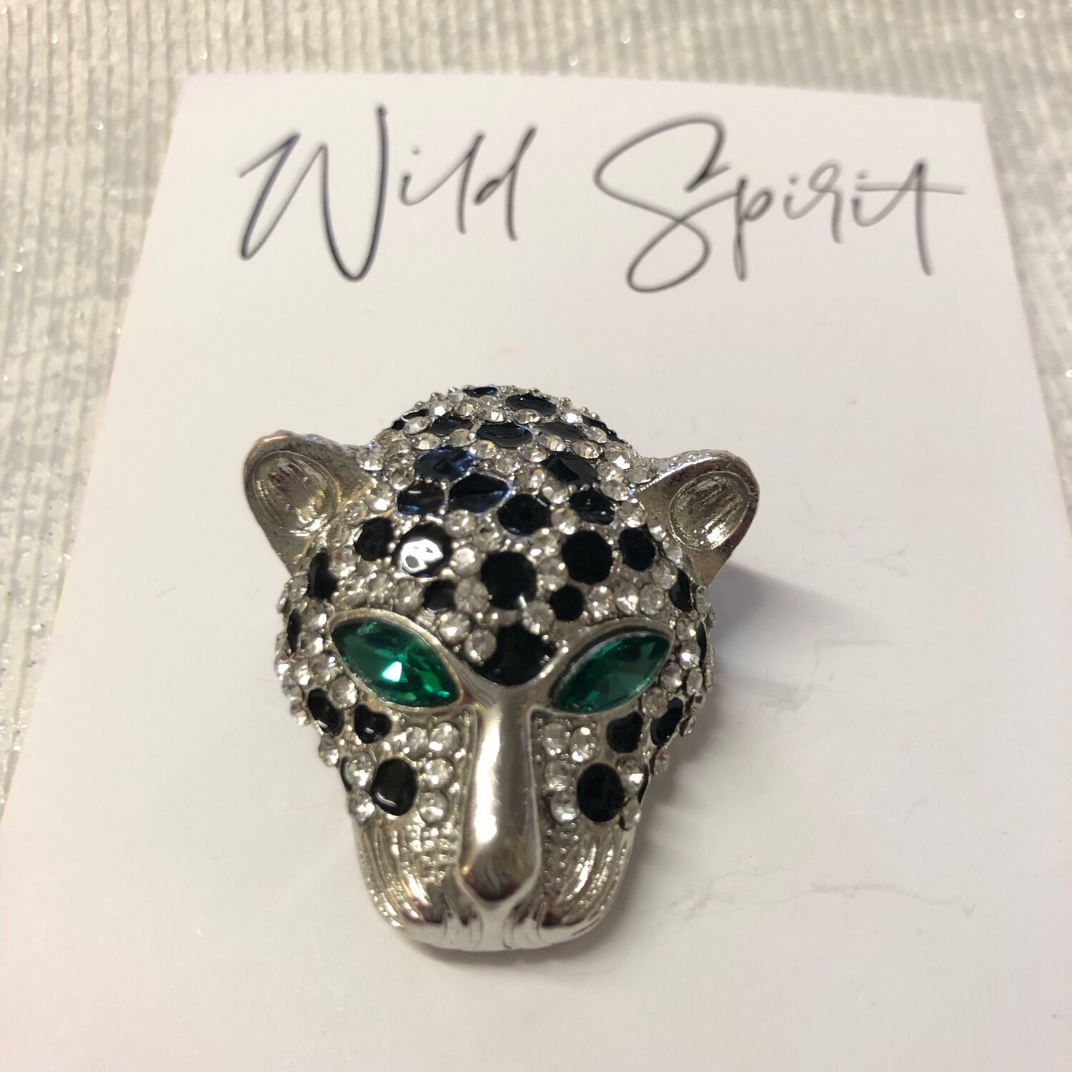Leo Head Brooch