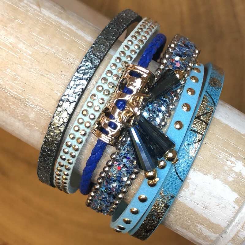 Azure Boho Cuff Bracelet