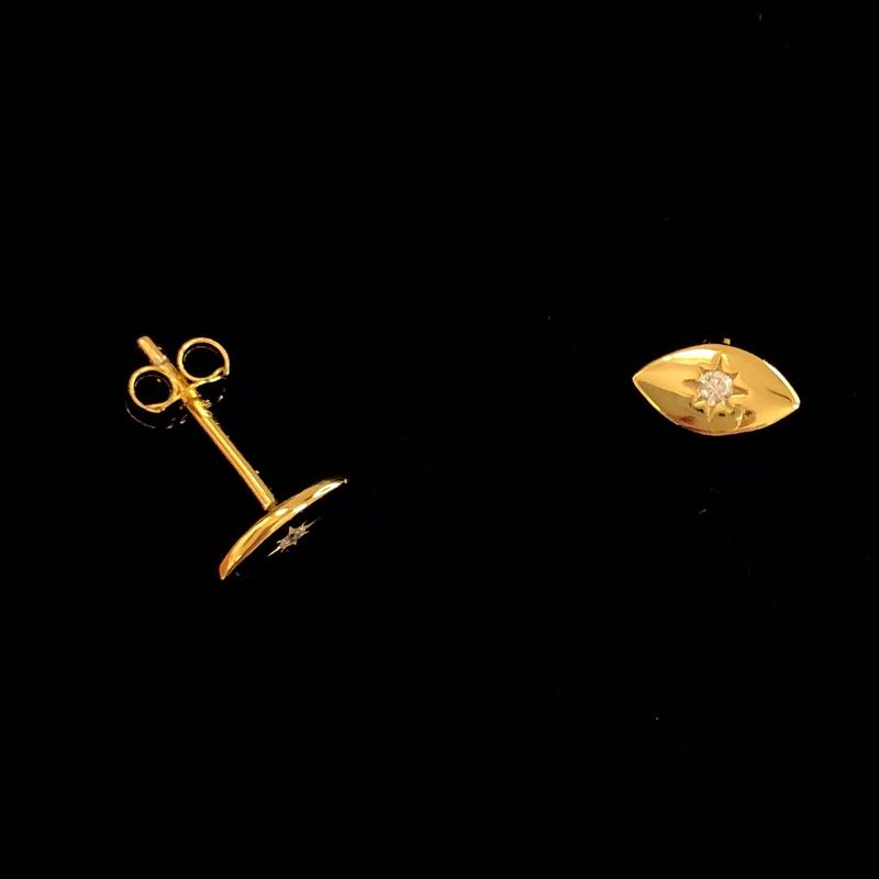 Comet Diamante Stud Earrings