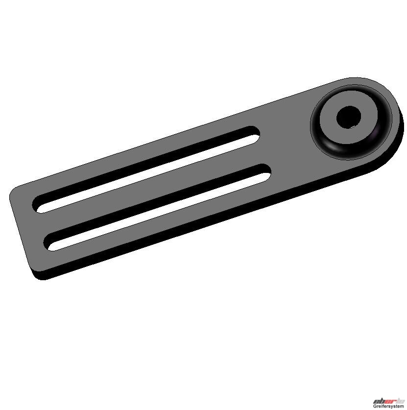 Befestigungsleiste, 8 mm breit, lange Ausführung: Ø 6 mm