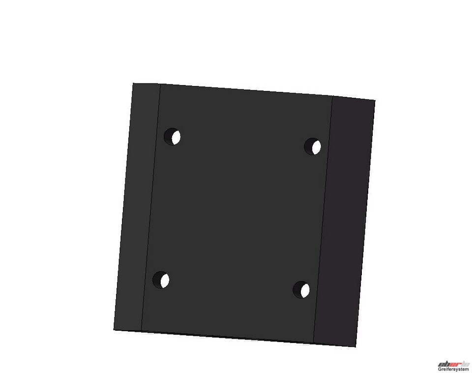 Adapterplatte / Grundplatte Ausführung: 60 mm x 60 mm (8810) MINI, Gewicht 39 g