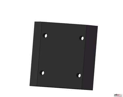 Adapterplatte / Grundplatte Ausführung: 60 mm x 60 mm (8810) MINI, Gewicht 39 g
