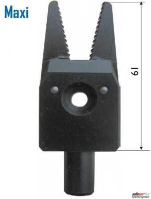 System Greifzange Alu, Aufnahme Ø 10mm, Haltekraft an der Spitze 31 N, Länge 61 mm ohne Sensor