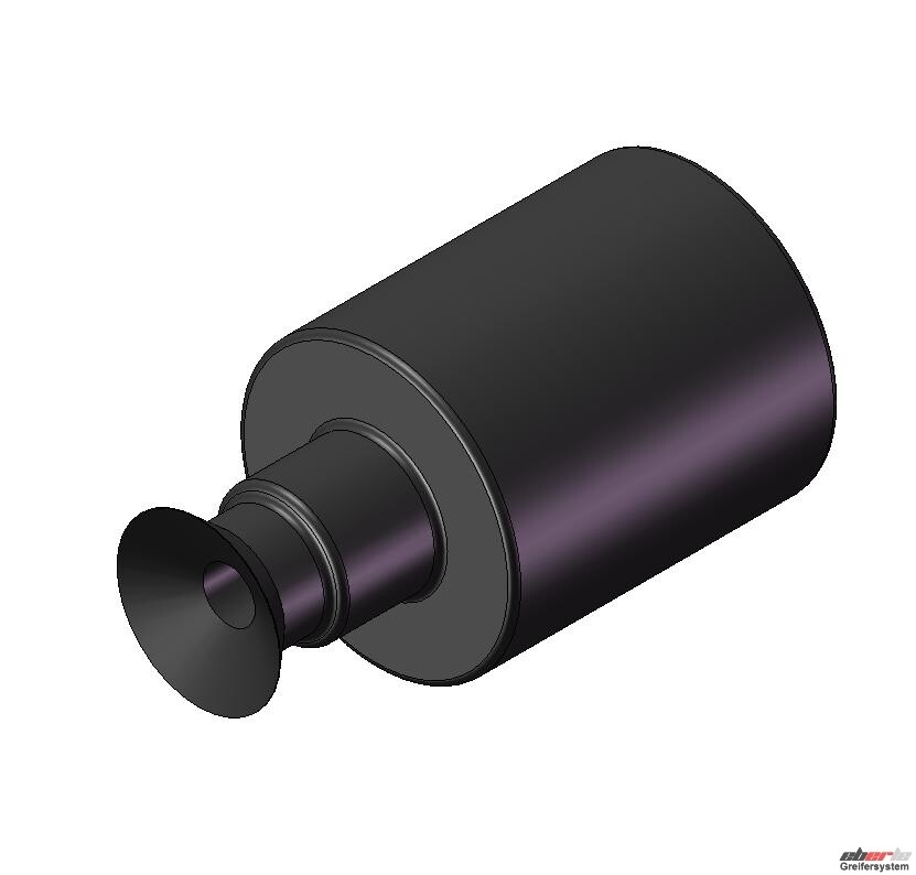 Flachsauger TPE, Ausführung: Ø 5 mm, Länge 14,50 mm