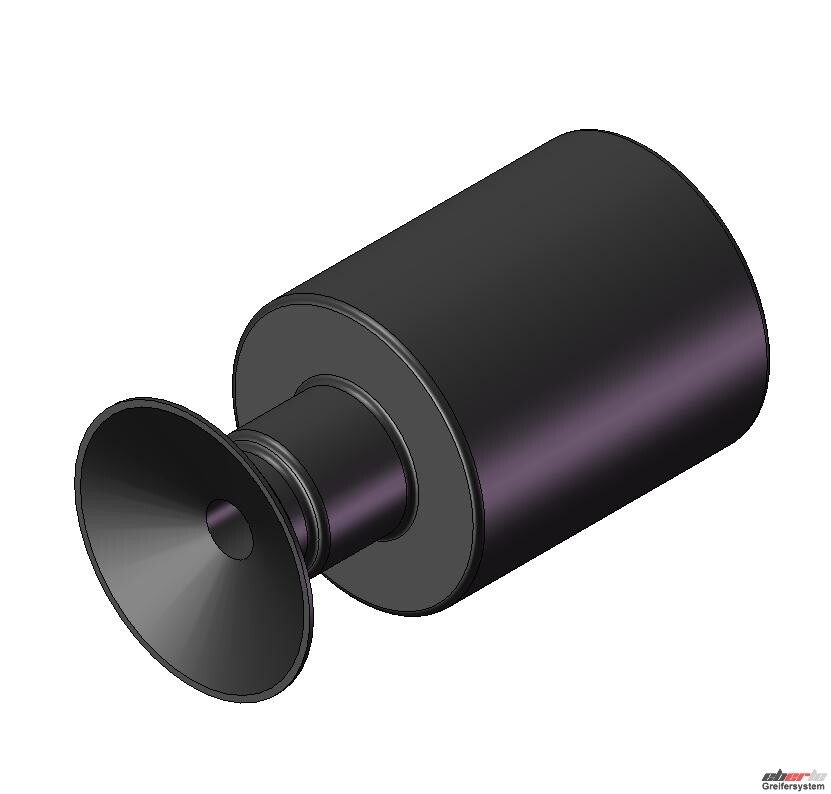 Flachsauger TPE, Ausführung: Ø 8 mm, Länge 10 mm