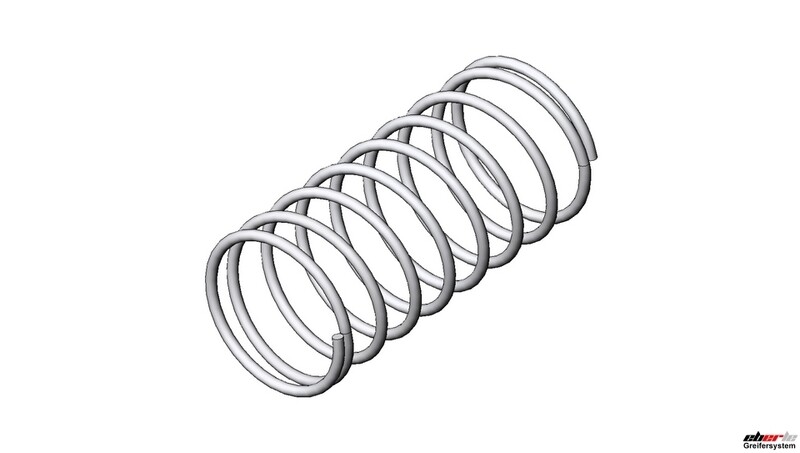 Druckfeder, angelegte Enden, Ausführung: Ø 10 mm, Länge 22 mm Druckfeder, angelegte Enden, Ausführung: Ø 10 mm, Länge 22 mm