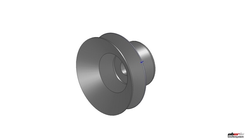 Faltensauger Silikon mit 1 1/2 Falten, Ausführung: Ø 30 mm, Länge 16 mm