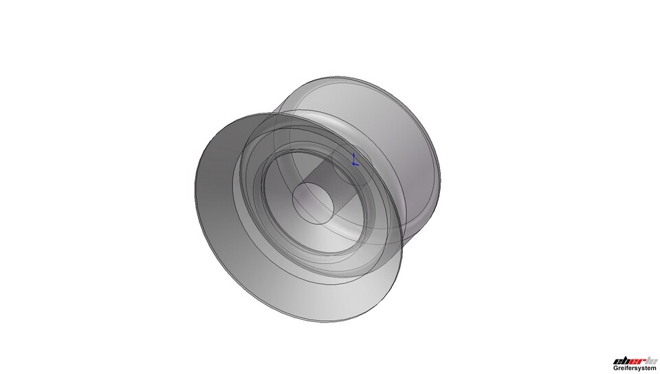 Flachsauger Silikon, Ausführung: Ø 20 mm, Länge 13 mm