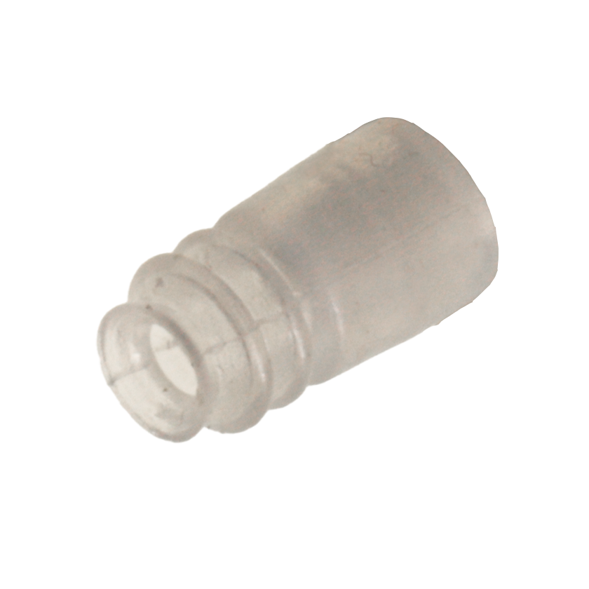 Faltensauger Silikon mit 2  ½ Falten, Ausführung: Ø 5,2 mm, Länge 14 mm