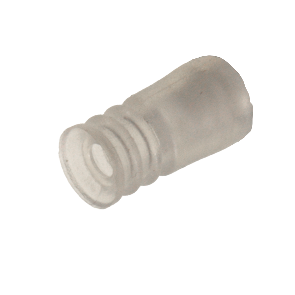 Faltensauger Silikon mit 2 ½  Falten, Ausführung: Ø 7 mm, Länge 14,6 mm