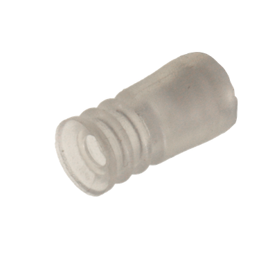 Faltensauger Silikon mit 2 ½  Falten, Ausführung: Ø 7 mm, Länge 14,6 mm