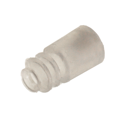 Faltensauger Silikon mit 2  ½ Falten, Ausführung: Ø 4 mm, Länge 14 mm