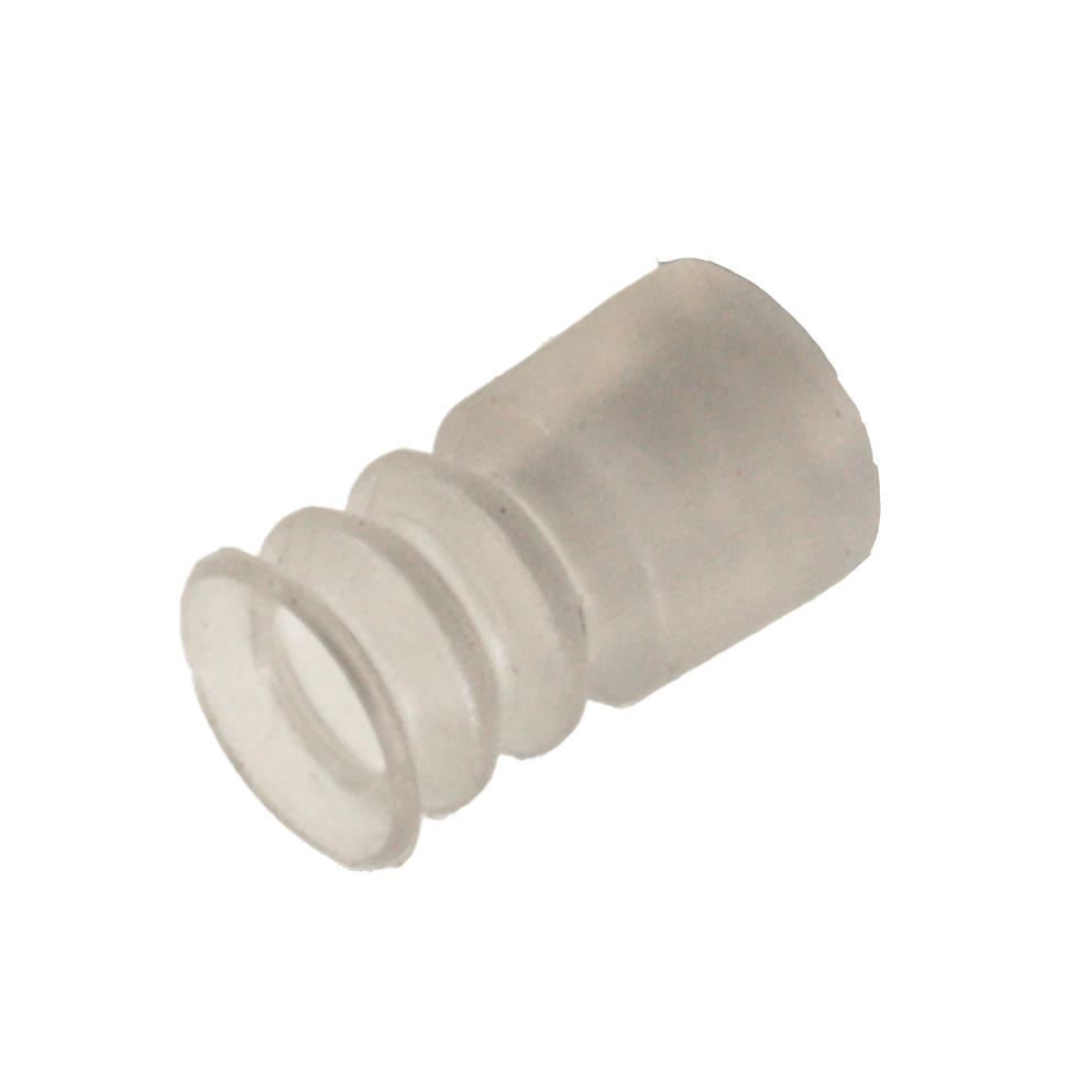 Faltensauger Silikon mit 2 ½  Falten, Ausführung: Ø 8 mm, Länge 15 mm