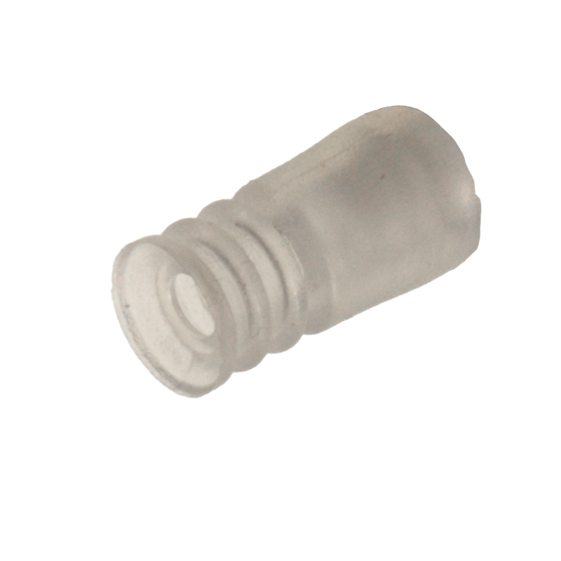 Faltensauger Silikon mit 2 ½  Falten, Ausführung: Ø 7 mm, Länge 14,6 mm