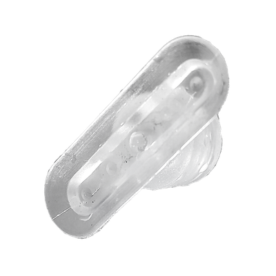 Oval / Rechteck-Flachsauger + Ohrklemme