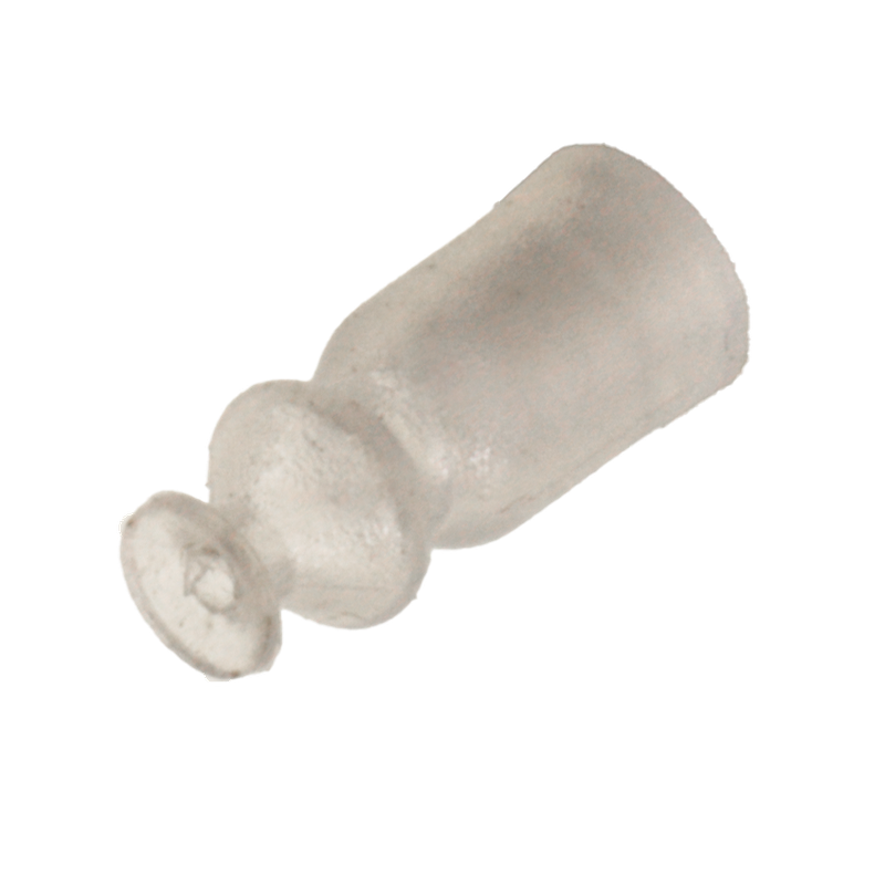 Faltensauger Silikon mit 1  ½ Falten, Ausführung: Ø 4,5 mm, Länge 16 mm